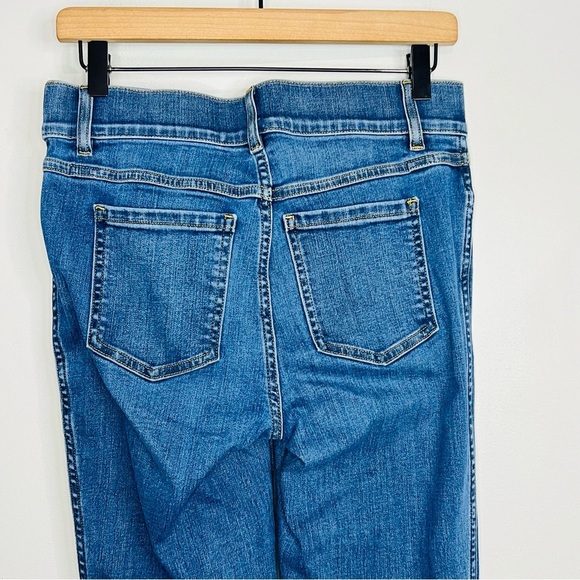 SPANX high rise flare dark wash blue jeans size medium - Picture 4 of 9